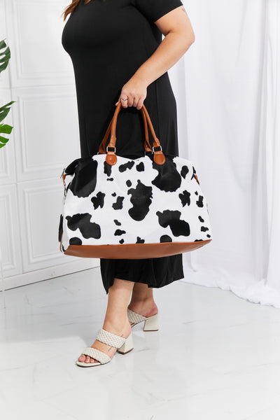 Animal Print Plush Weekender Bag - BEAUTY COSMOTICS SHOP