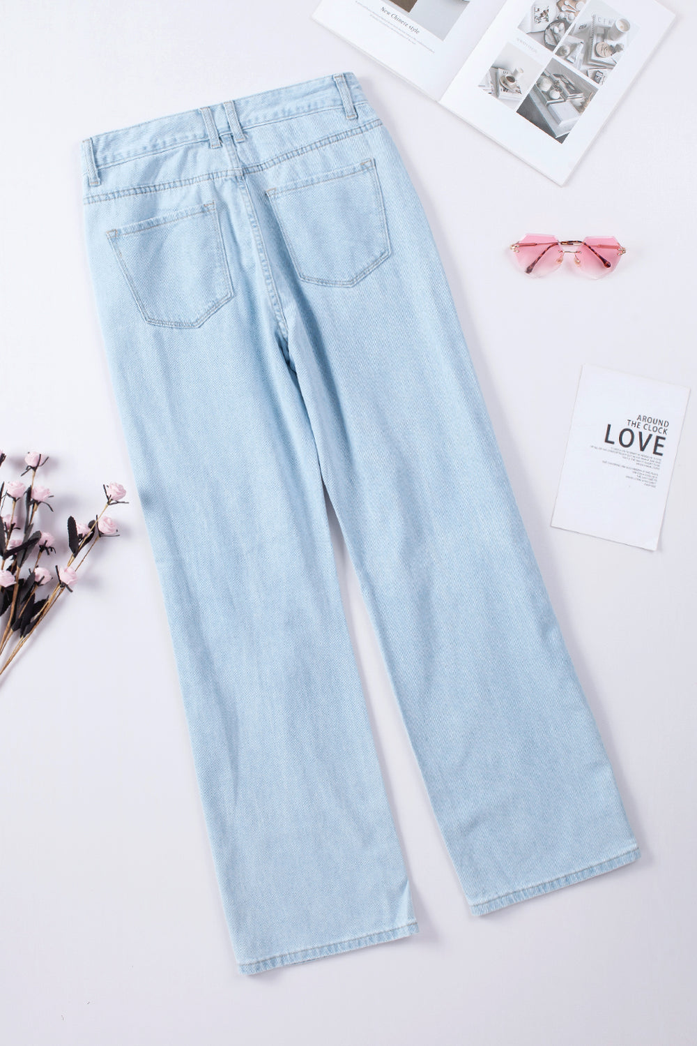 Make Your Day High Waist Distressed Jeans