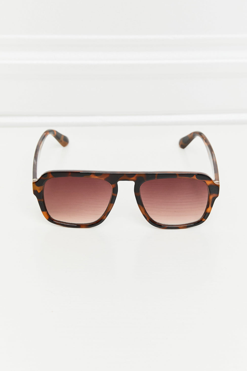 Tortoiseshell Square Polycarbonate Frame Sunglasses - BEAUTY COSMOTICS SHOP