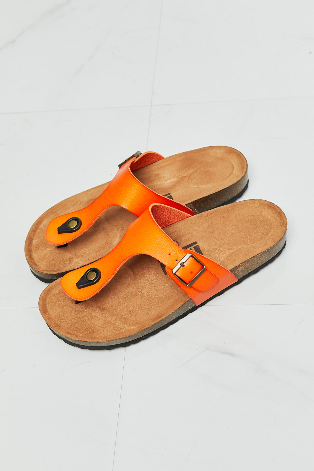 MMShoes Drift Away T-Strap Flip-Flop in Orange - BEAUTY COSMOTICS SHOP