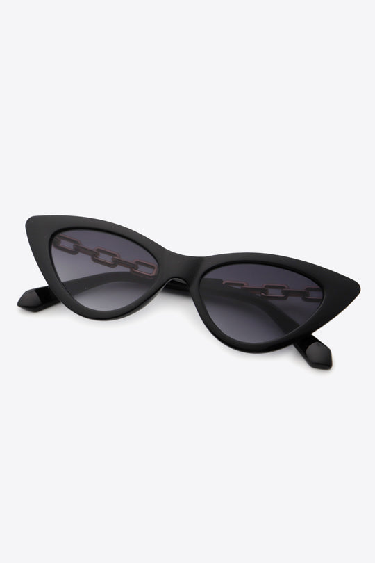 Chain Detail Cat-Eye Sunglasses - BEAUTY COSMOTICS SHOP