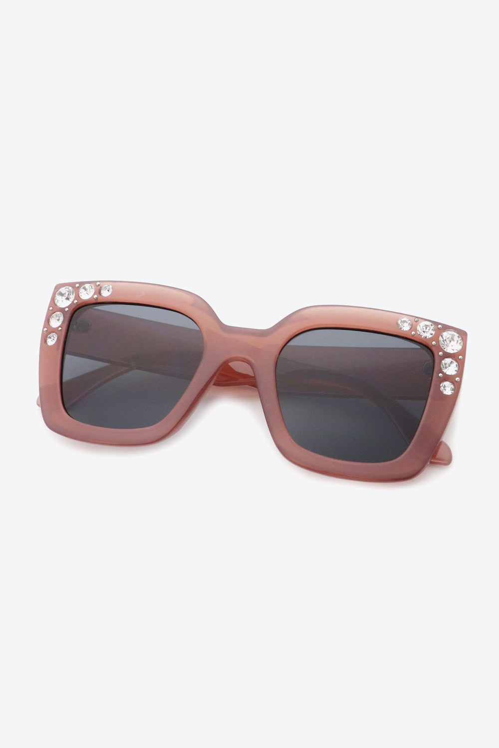 Inlaid Rhinestone Polycarbonate Sunglasses - BEAUTY COSMOTICS SHOP
