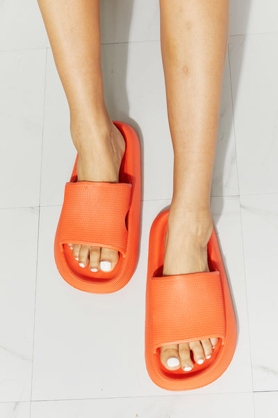 MMShoes Arms Around Me Open Toe Slide in Orange - BEAUTY COSMOTICS SHOP
