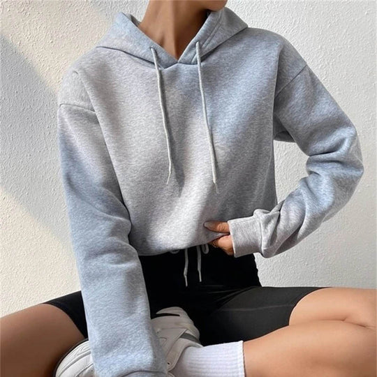 Autumn Women  Clothing Pullover Sweater Top Hooded Loose Women  Sweater