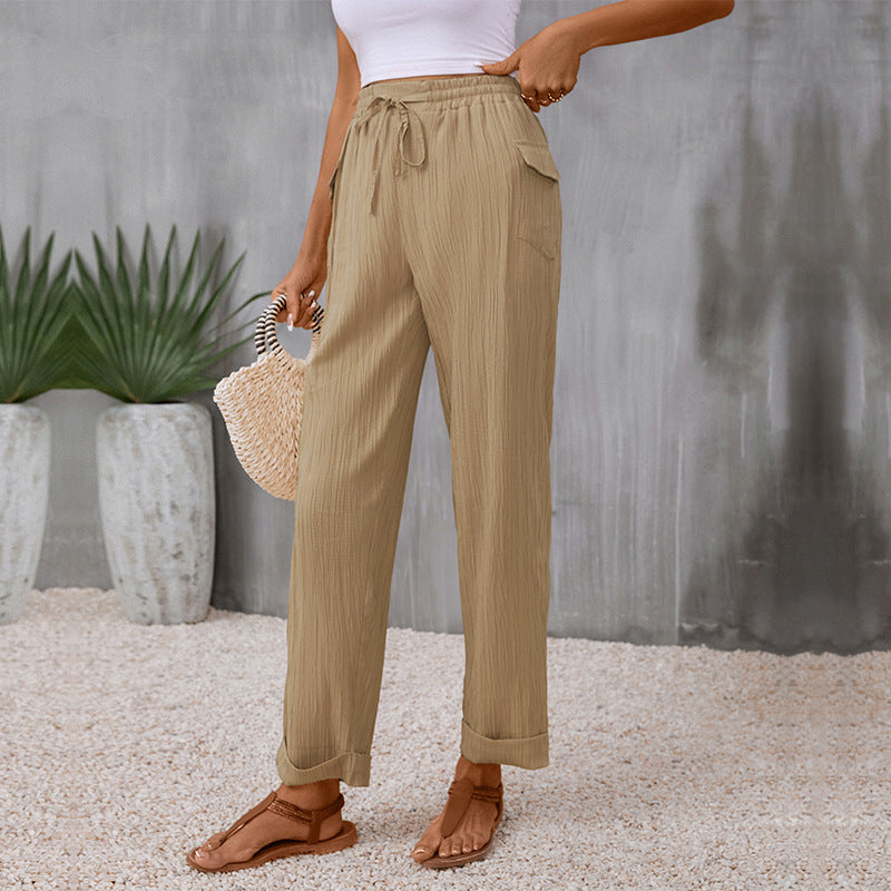 Autumn Women Clothing Trousers Loose Casual Pants