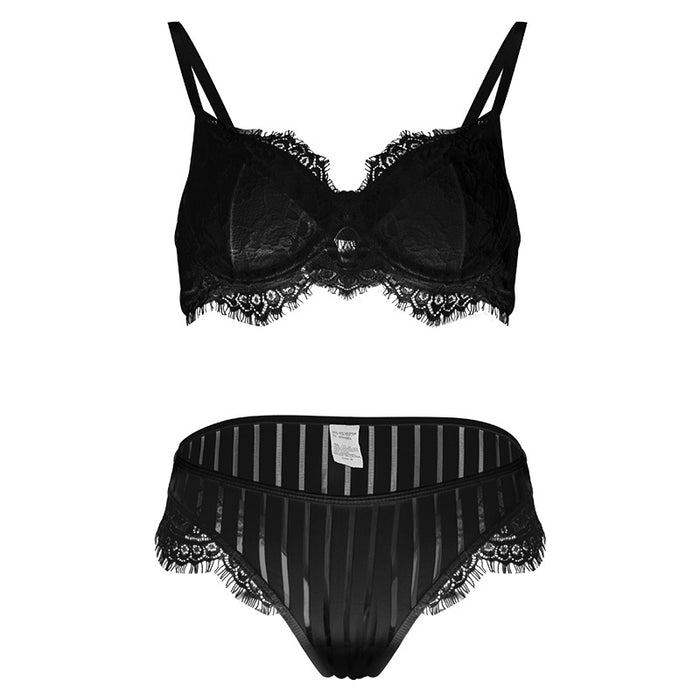 Summer Sexy Lingerie See through Briefs Lace Sexy Two Piece Suit