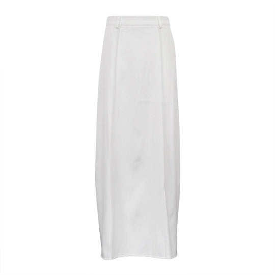 Fall French Milky White Office Mopping Skirt Loose Profile Slimming Casual Dress Women