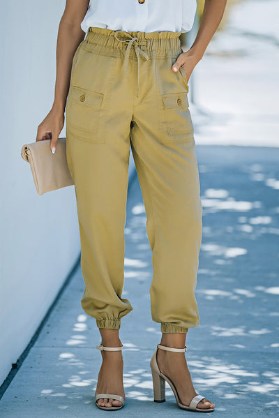 Paperbag Waist Joggers with Pockets