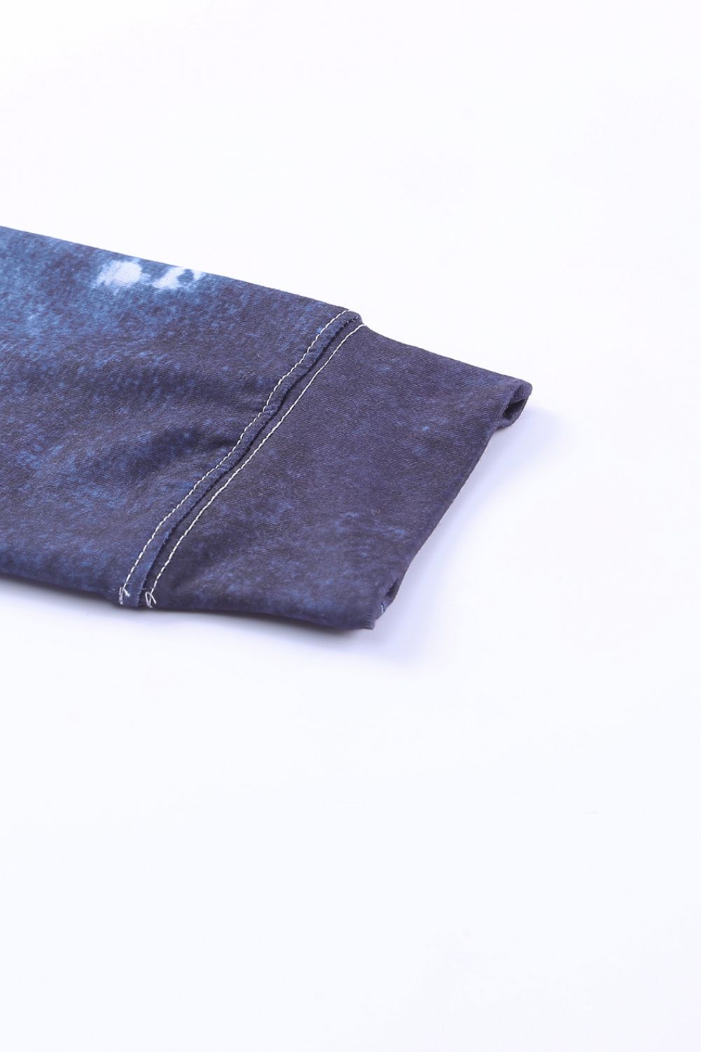 Tie-Dye Drawstring Detail Hoodie with Kangaroo Pocket