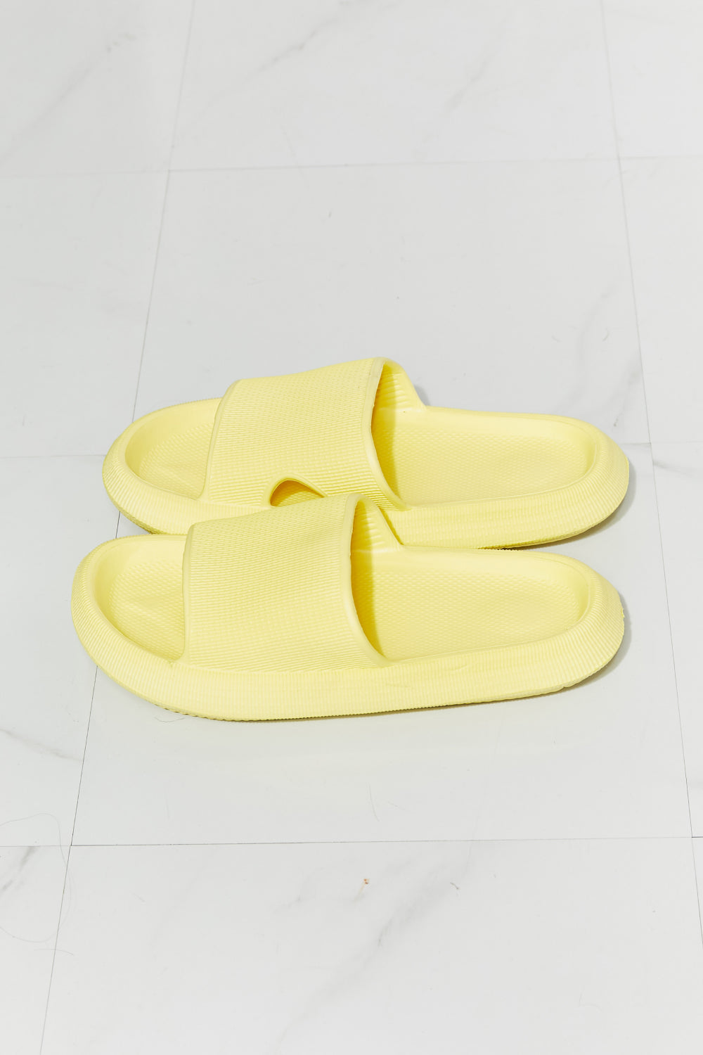 MMShoes Arms Around Me Open Toe Slide in Yellow - BEAUTY COSMOTICS SHOP