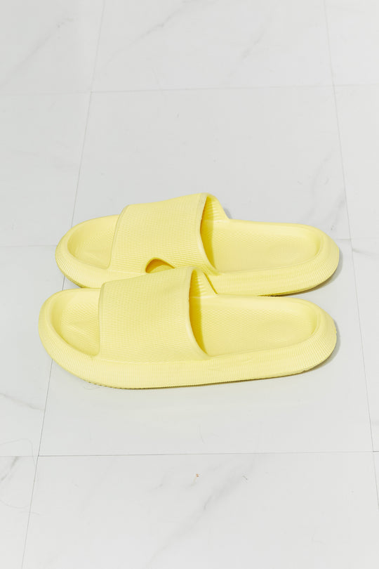 MMShoes Arms Around Me Open Toe Slide in Yellow - BEAUTY COSMOTICS SHOP
