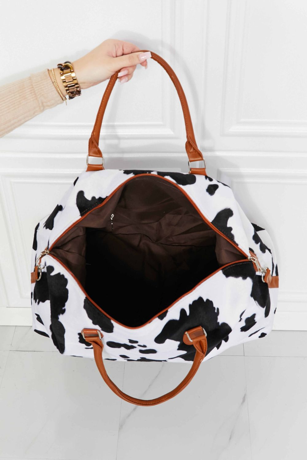 Animal Print Plush Weekender Bag - BEAUTY COSMOTICS SHOP