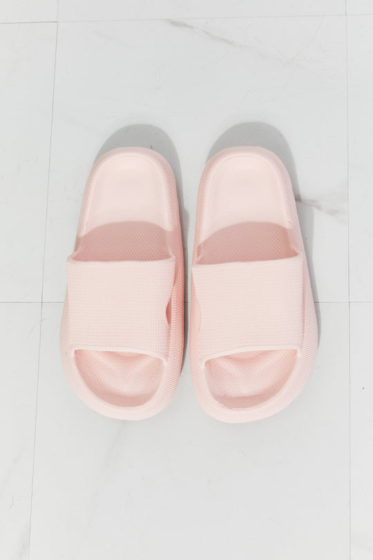 MMShoes Arms Around Me Open Toe Slide in Pink - BEAUTY COSMOTICS SHOP