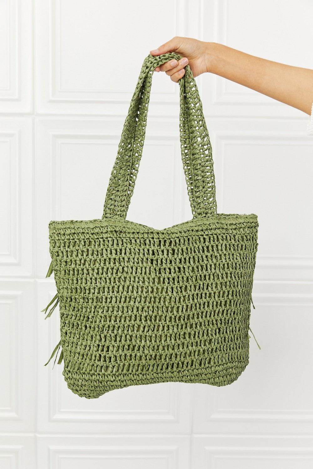 Fame The Last Straw Fringe Straw Tote Bag - BEAUTY COSMOTICS SHOP