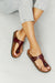 MMShoes Drift Away T-Strap Flip-Flop in Brown - BEAUTY COSMOTICS SHOP