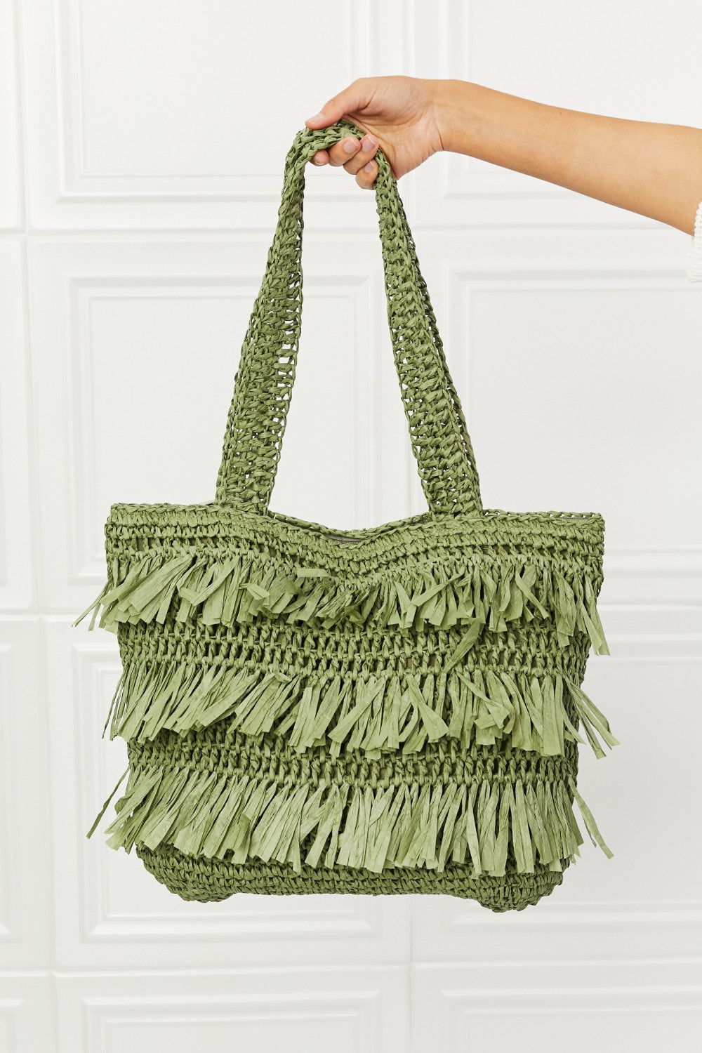 Fame The Last Straw Fringe Straw Tote Bag - BEAUTY COSMOTICS SHOP