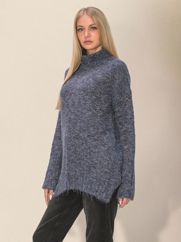Women's Casual Loose Side Slit SweaterRP0023562