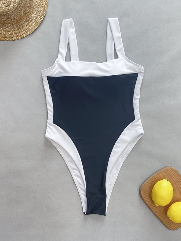 Women's New Elegant Color Block Swimsuit