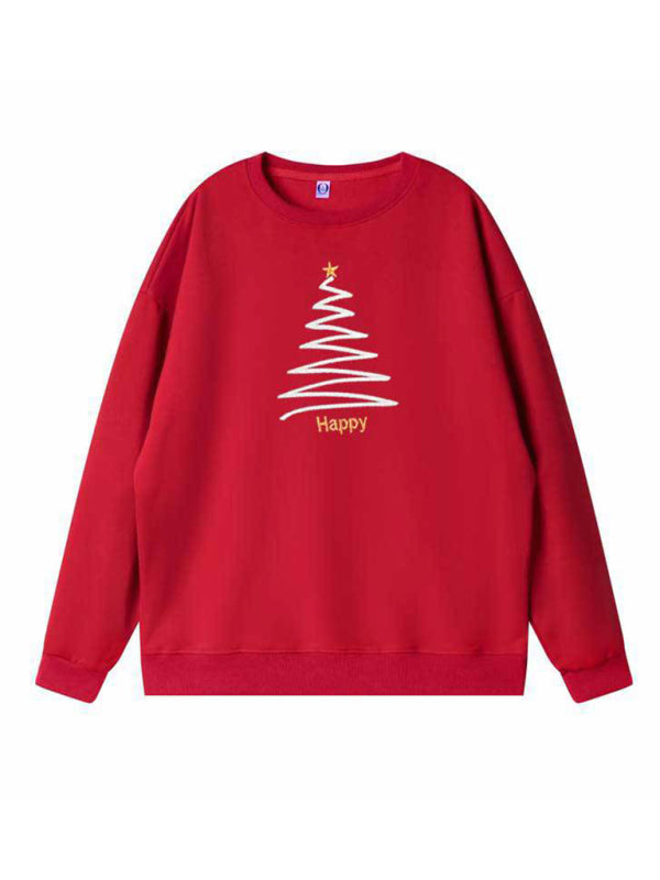 Christmas clothes for women and children's sweatshirts